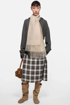 Alpaca wool logo scarf