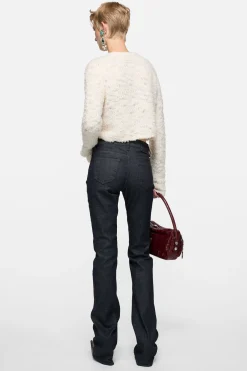 Bow wool cardigan
