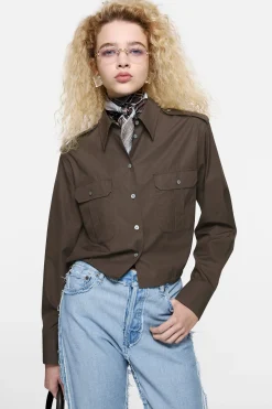 Button-up over shirt