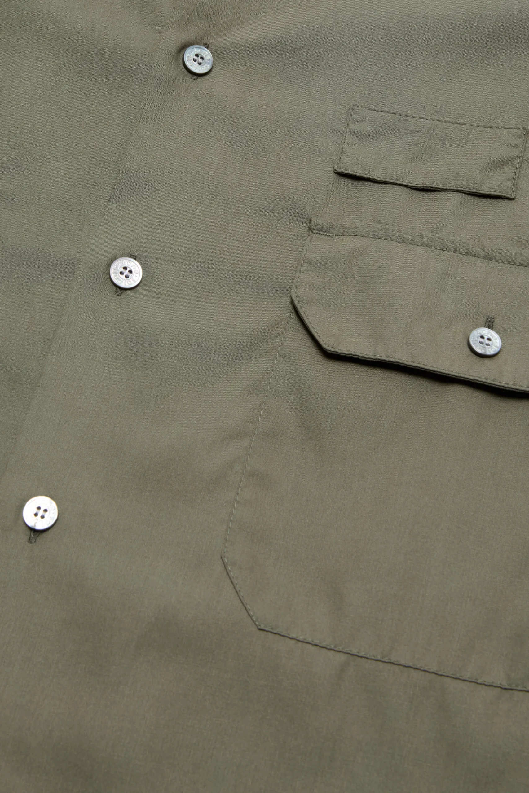 Button-up shirt with logo