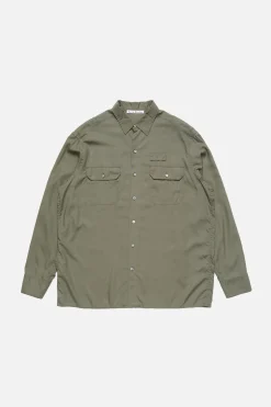 Button-up shirt with logo