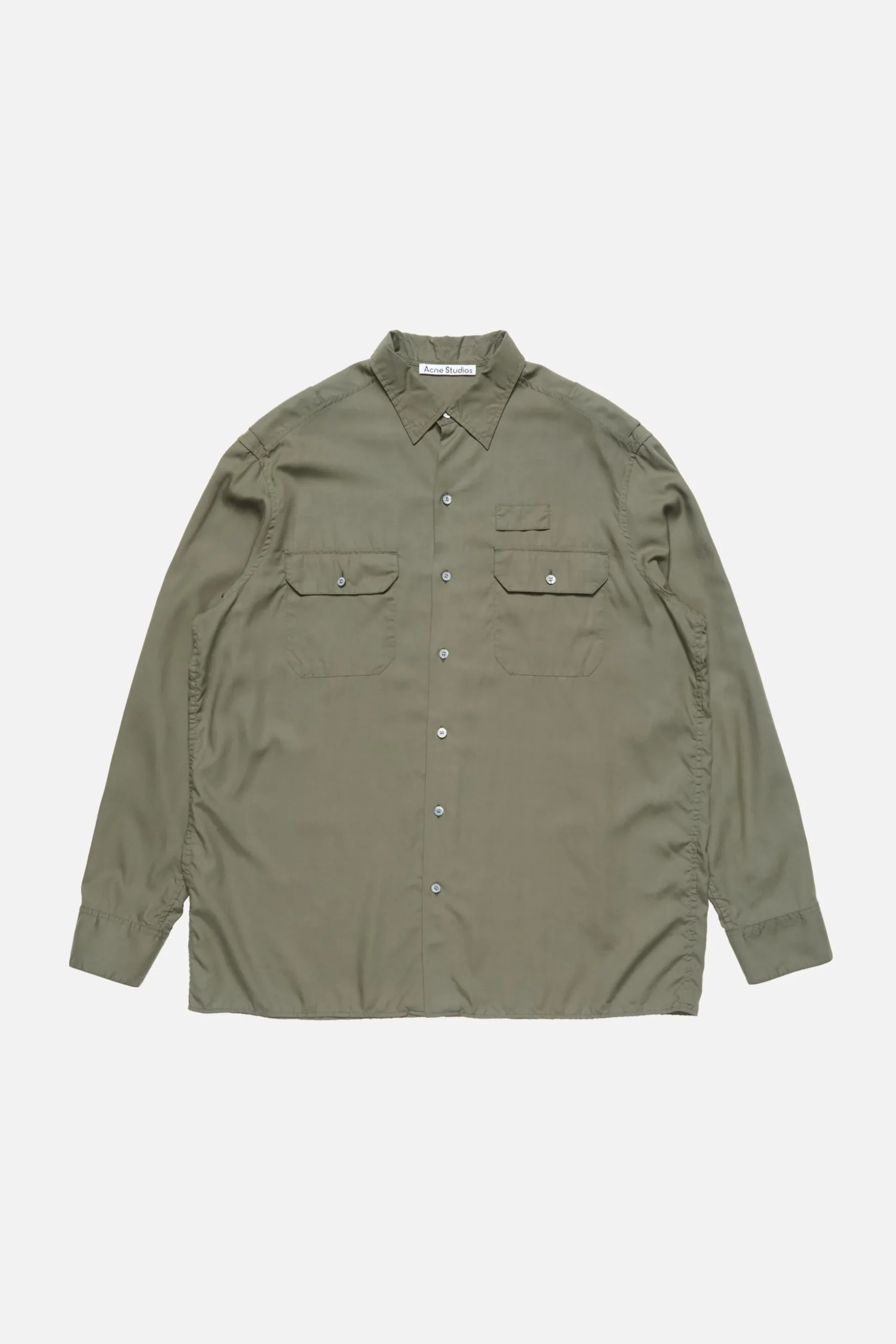 Button-up shirt with logo