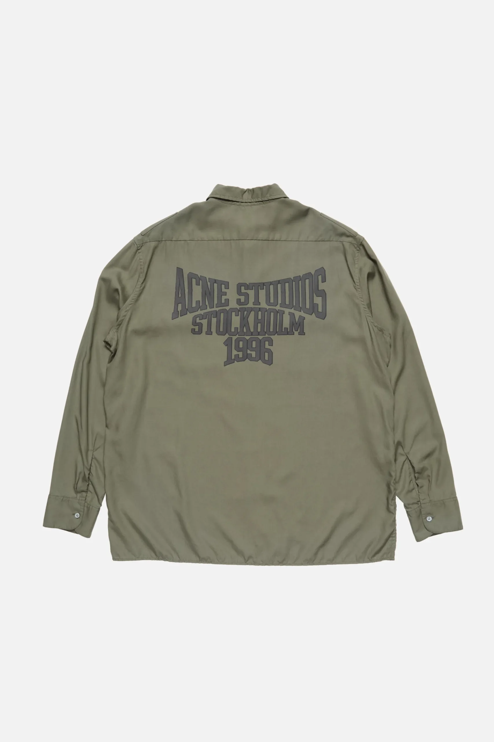 Button-up shirt with logo