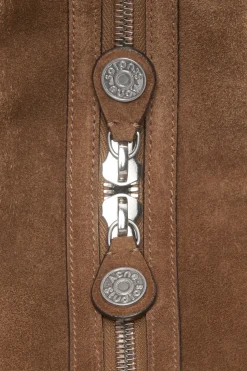 Camero Camera suede shoulder bag