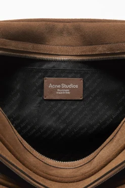 Camero Camera suede shoulder bag
