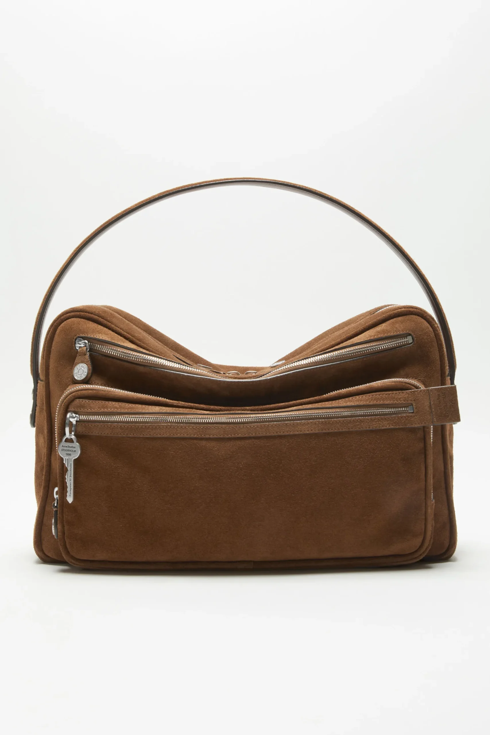 Camero Camera suede shoulder bag