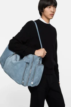 Camero Hotel Suede Shoulder Bag