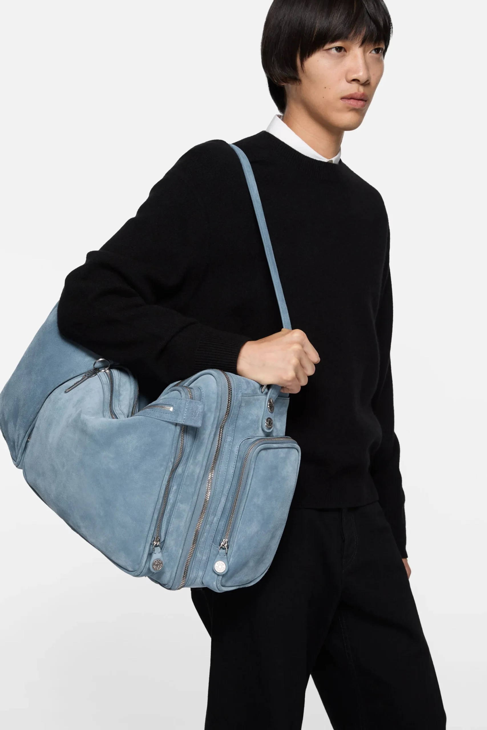 Camero Hotel Suede Shoulder Bag