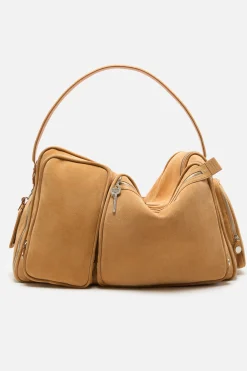 Camero Hotel suede shoulder bag