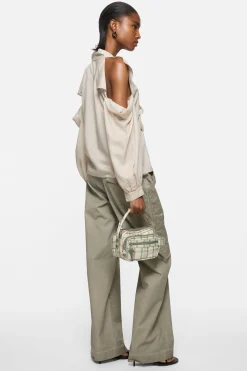 Camero Kit check crossbody bag