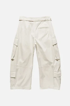 Cargo trousers with belt