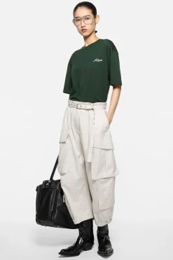 Cargo trousers with belt