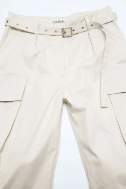 Cargo trousers with belt