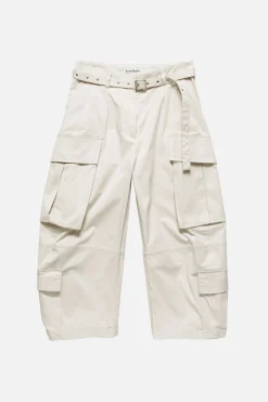 Cargo trousers with belt