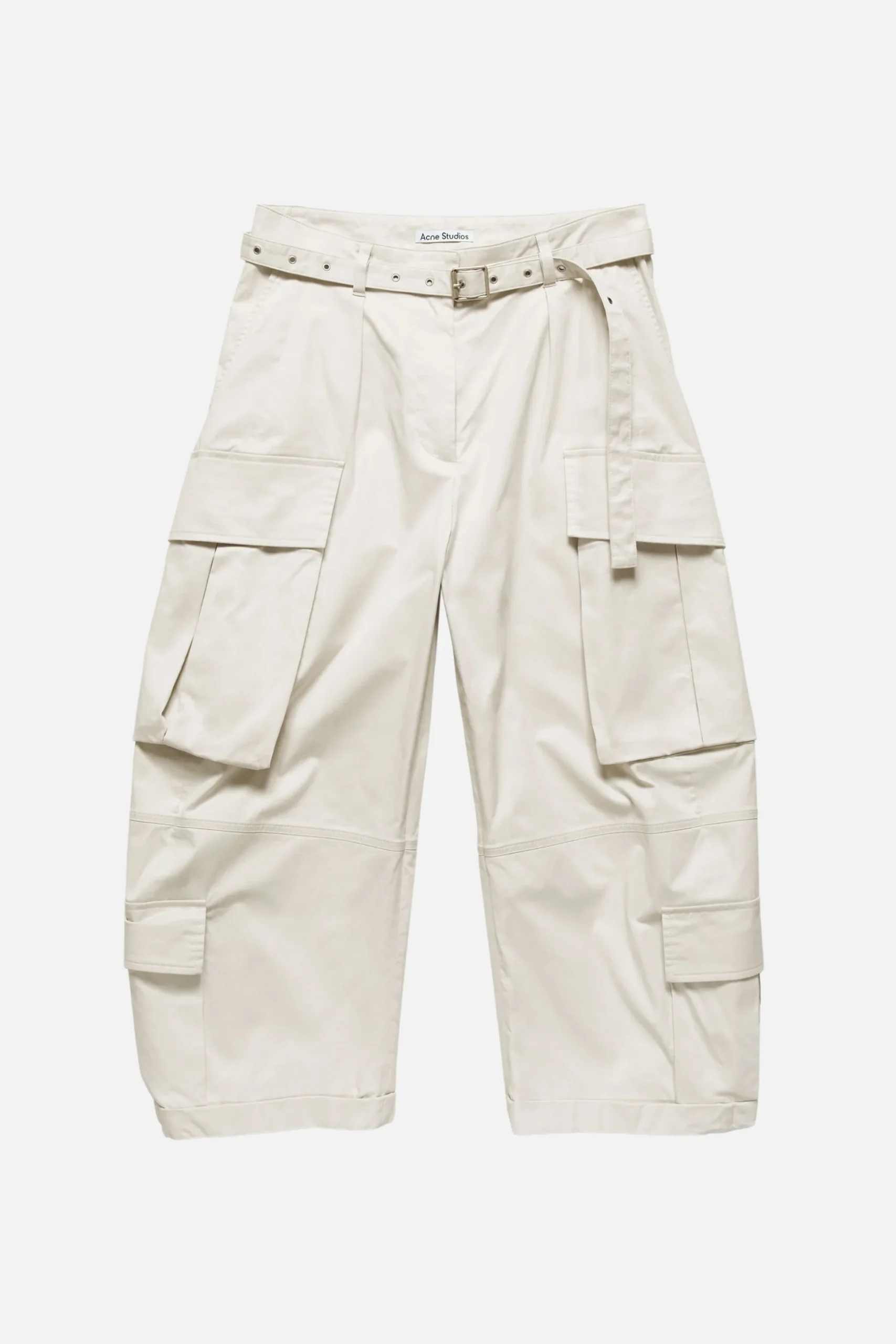 Cargo trousers with belt