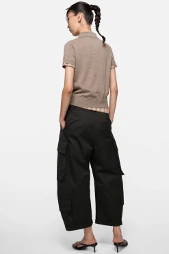 Cargo trousers with belt