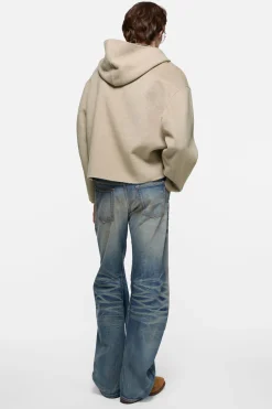 Cashmere jacket with hood