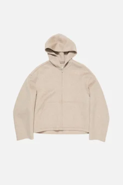 Cashmere jacket with hood