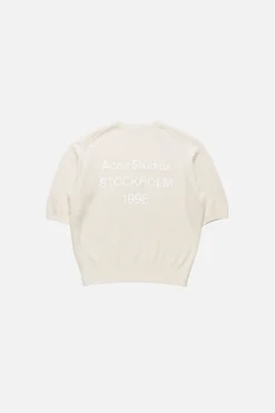 Cashmere logo knit
