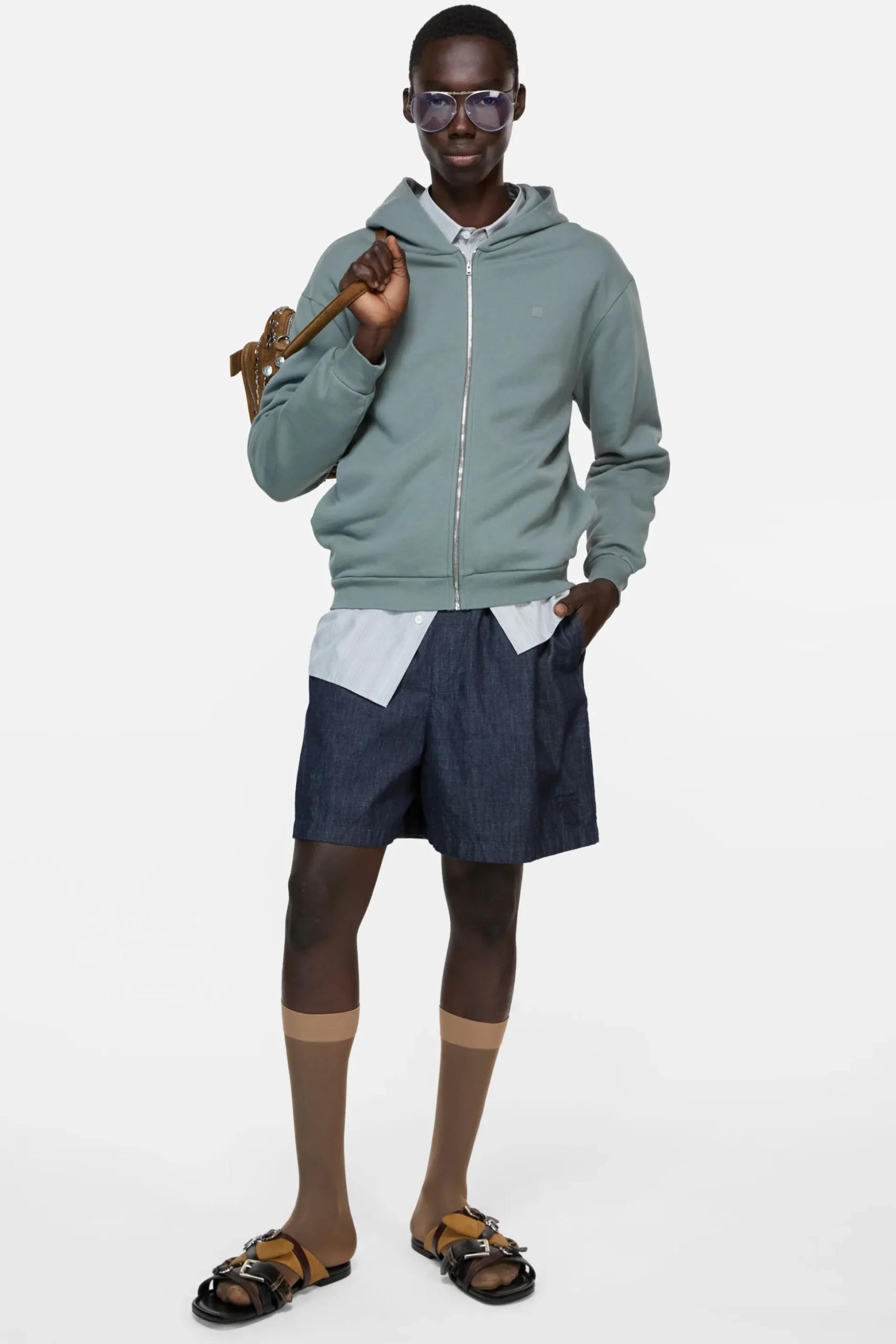 Casual denim shorts
