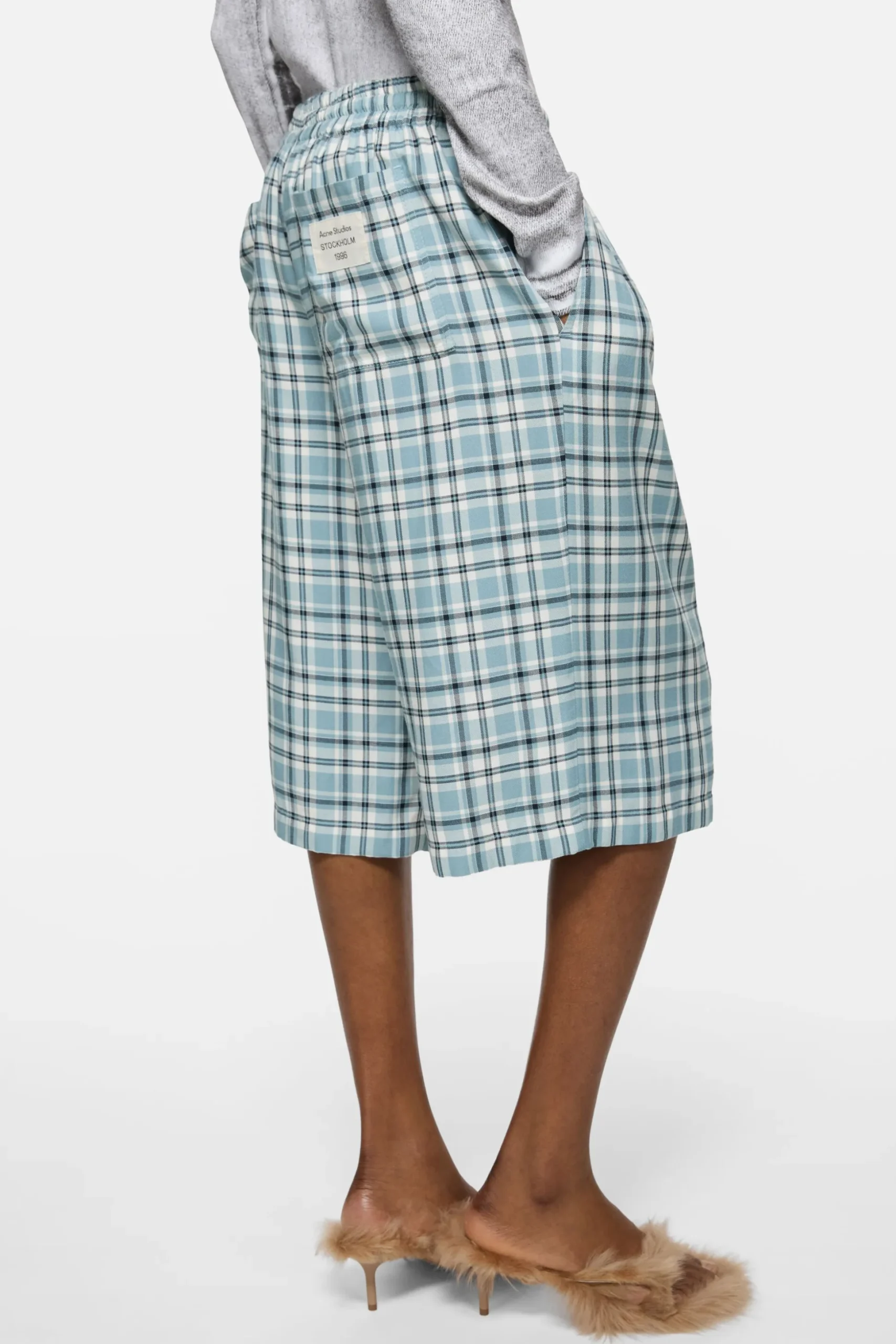 Casual flannel check shorts