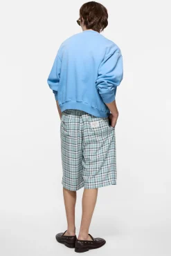 Casual flannel check shorts