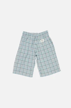 Casual flannel check shorts