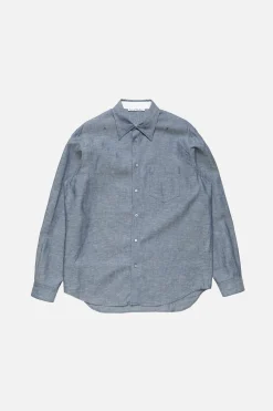 Chambray button-up shirt