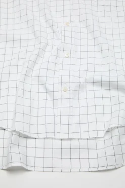 Check button-up shirt