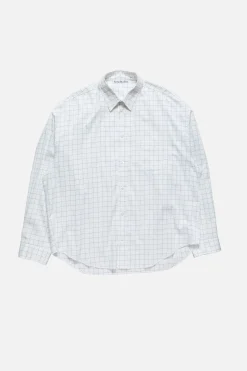 Check button-up shirt