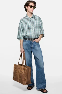 Checked flannel shirt
