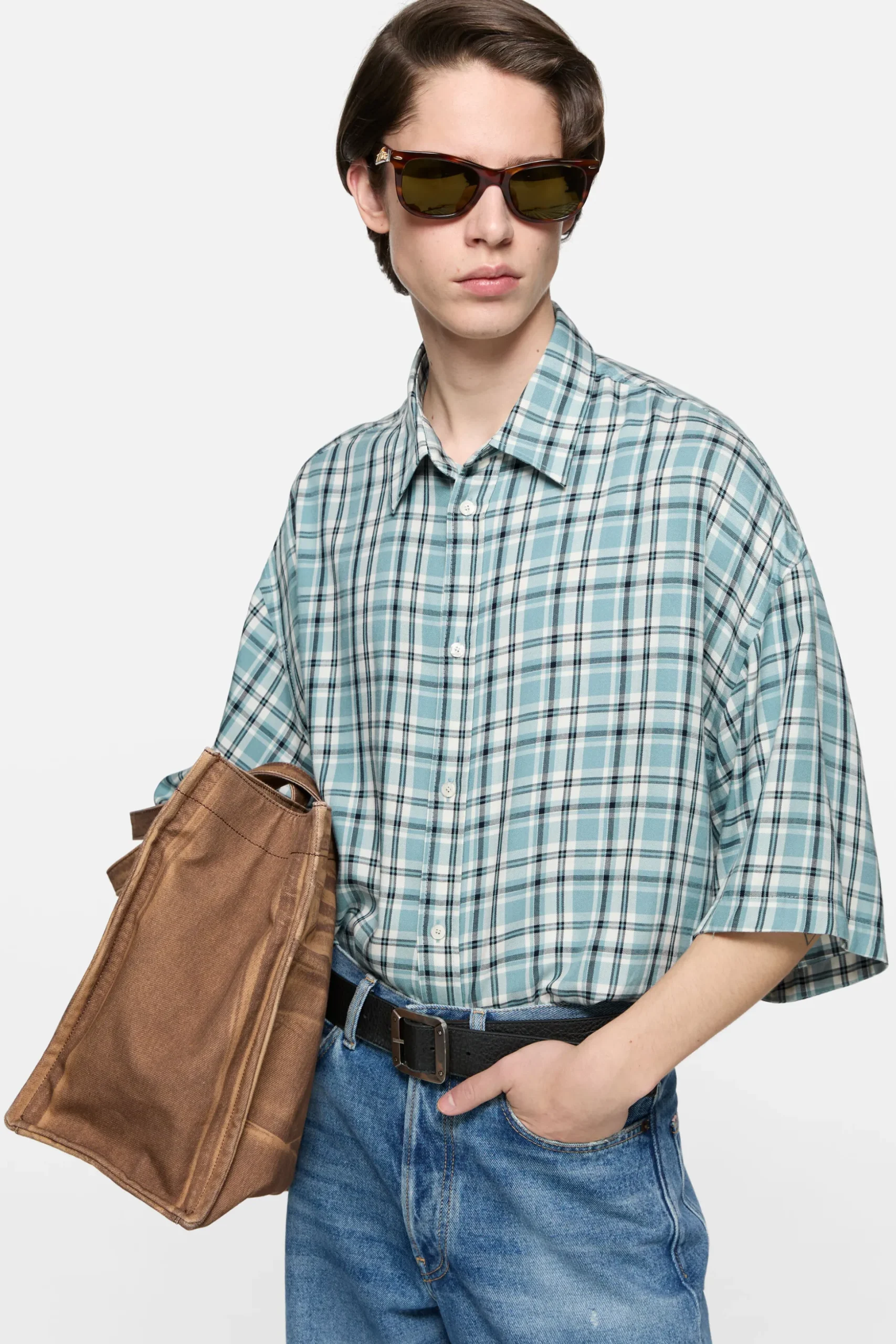 Checked flannel shirt