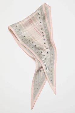Checkered silk bandana