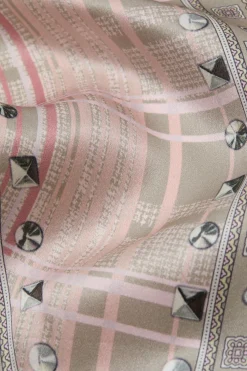Checkered silk bandana