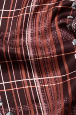 Checkered silk bandana