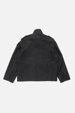 Cotton satin blouson jacket