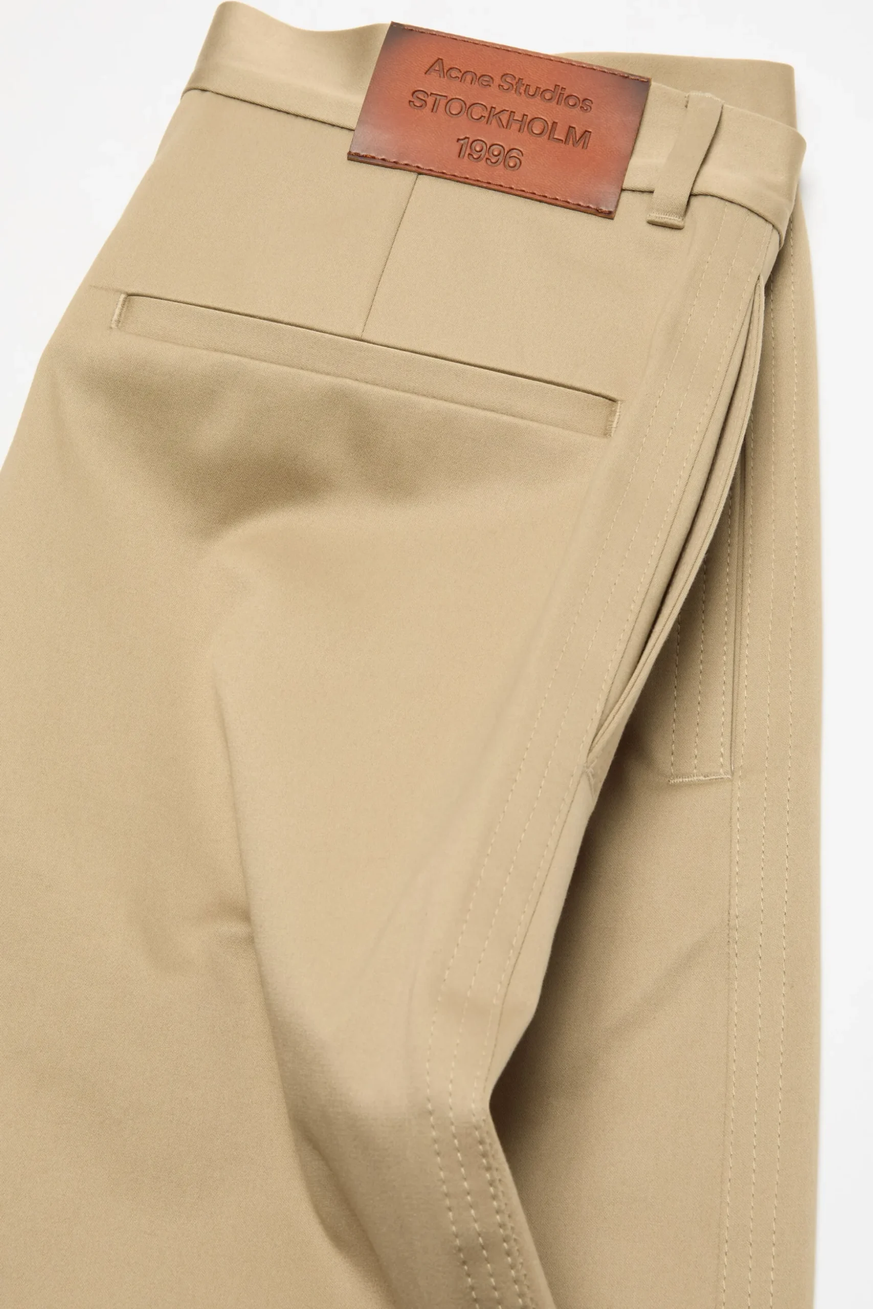 Cotton satin trousers