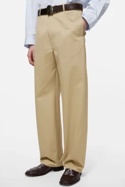Cotton satin trousers