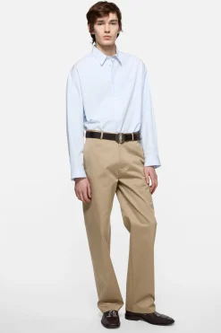 Cotton satin trousers