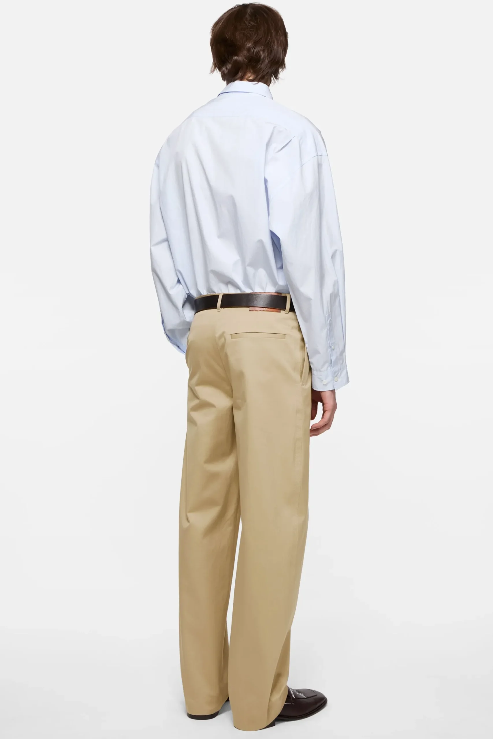 Cotton satin trousers