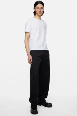 Cotton satin trousers