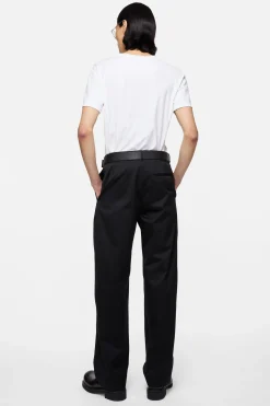 Cotton satin trousers