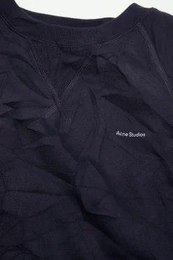 Crinkled fleece t-shirt