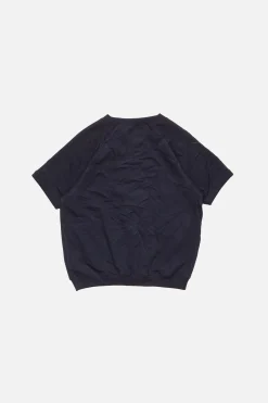 Crinkled fleece t-shirt