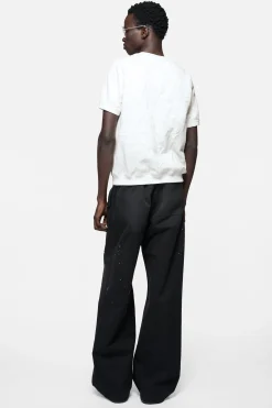 Crinkled fleece t-shirt
