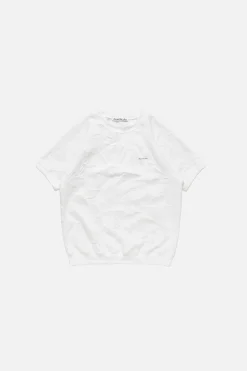 Crinkled fleece t-shirt
