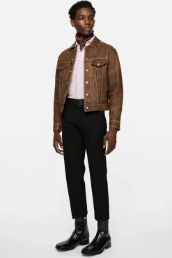 Cropped tailored trousers