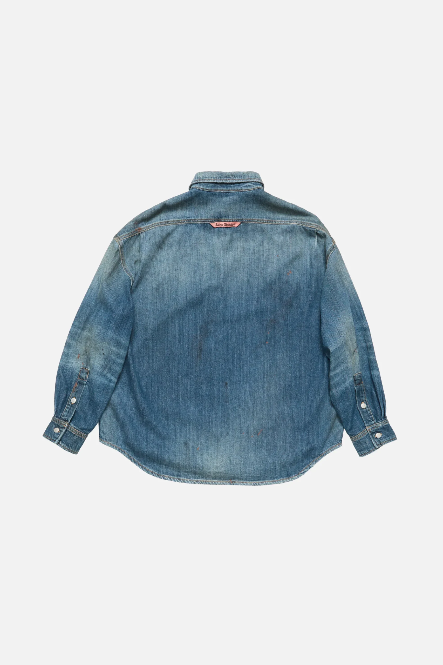 Denim button-up shirt