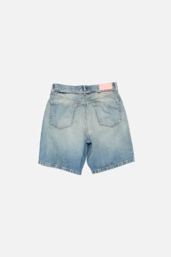 Denim shorts with belt