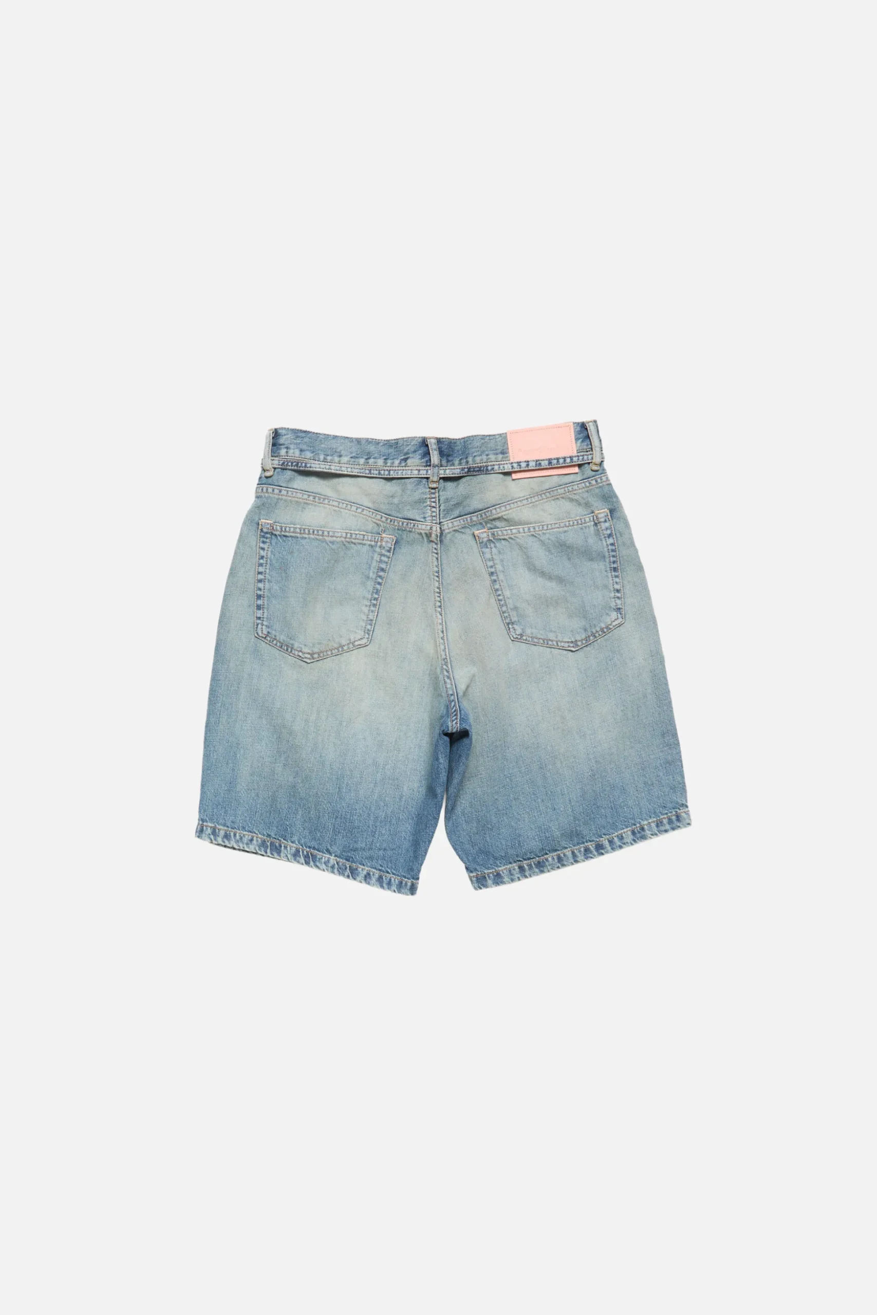 Denim shorts with belt